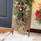 Glitzhome® 34.25" Wooden Natural Christmas Sleigh Porch Decor